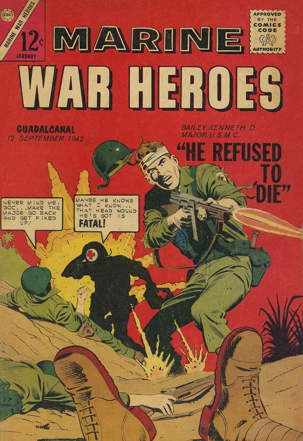 Book Cover For Marine War Heroes 1