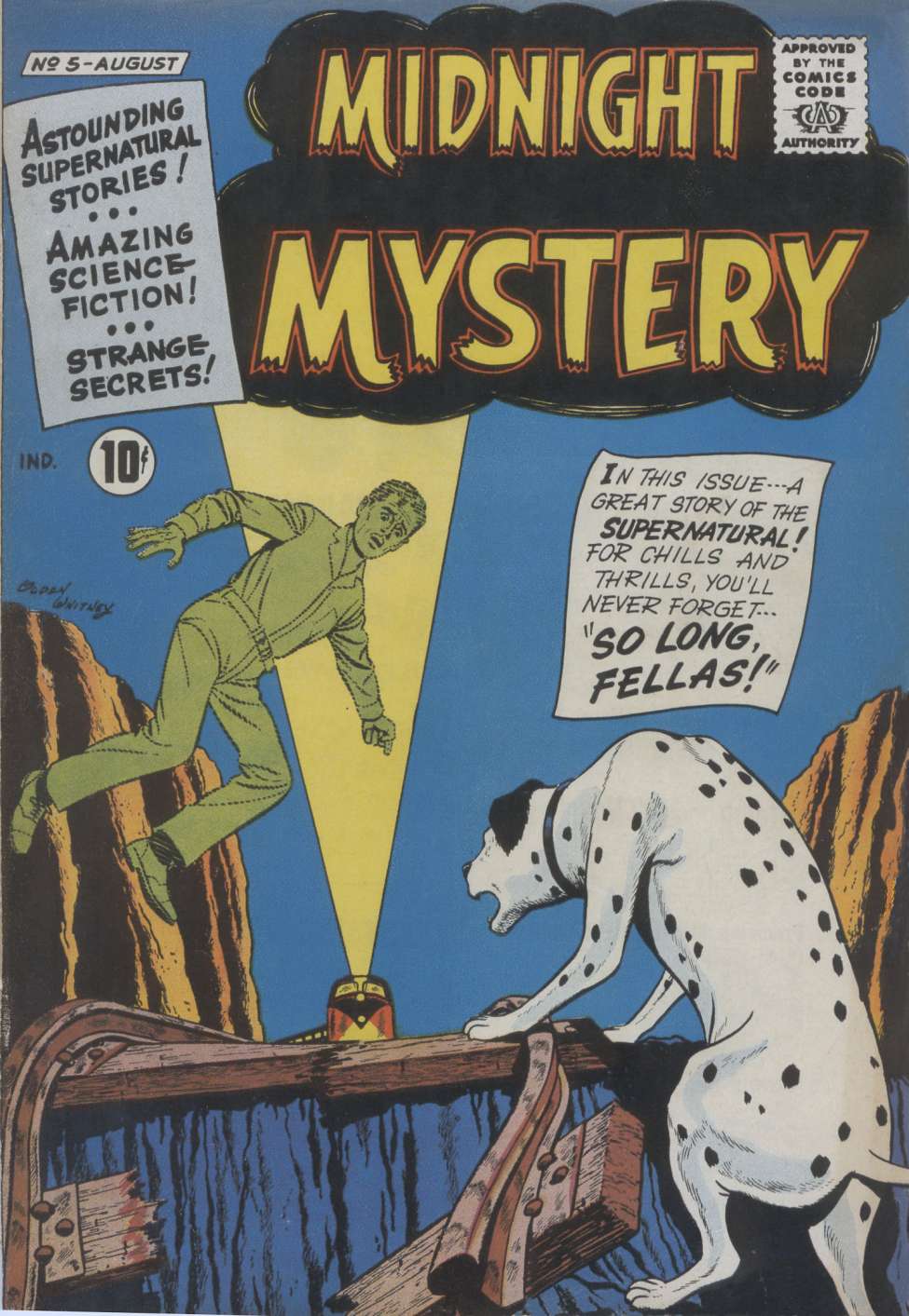 Comic Book Cover For Midnight Mystery 5