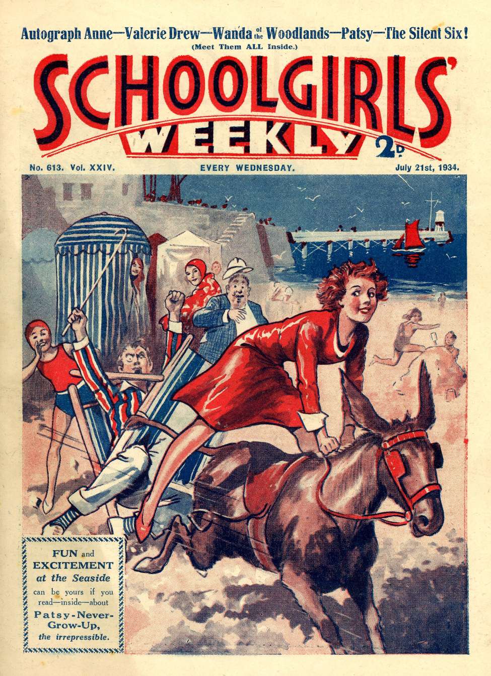 Comic Book Cover For Schoolgirl's Weekly 613