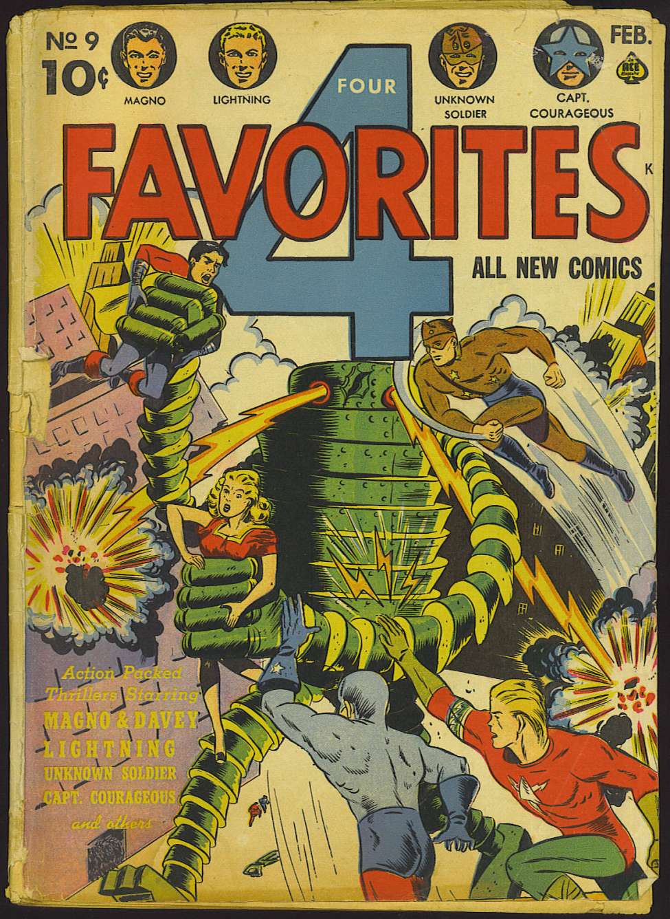 Comic Book Cover For Four Favorites 9