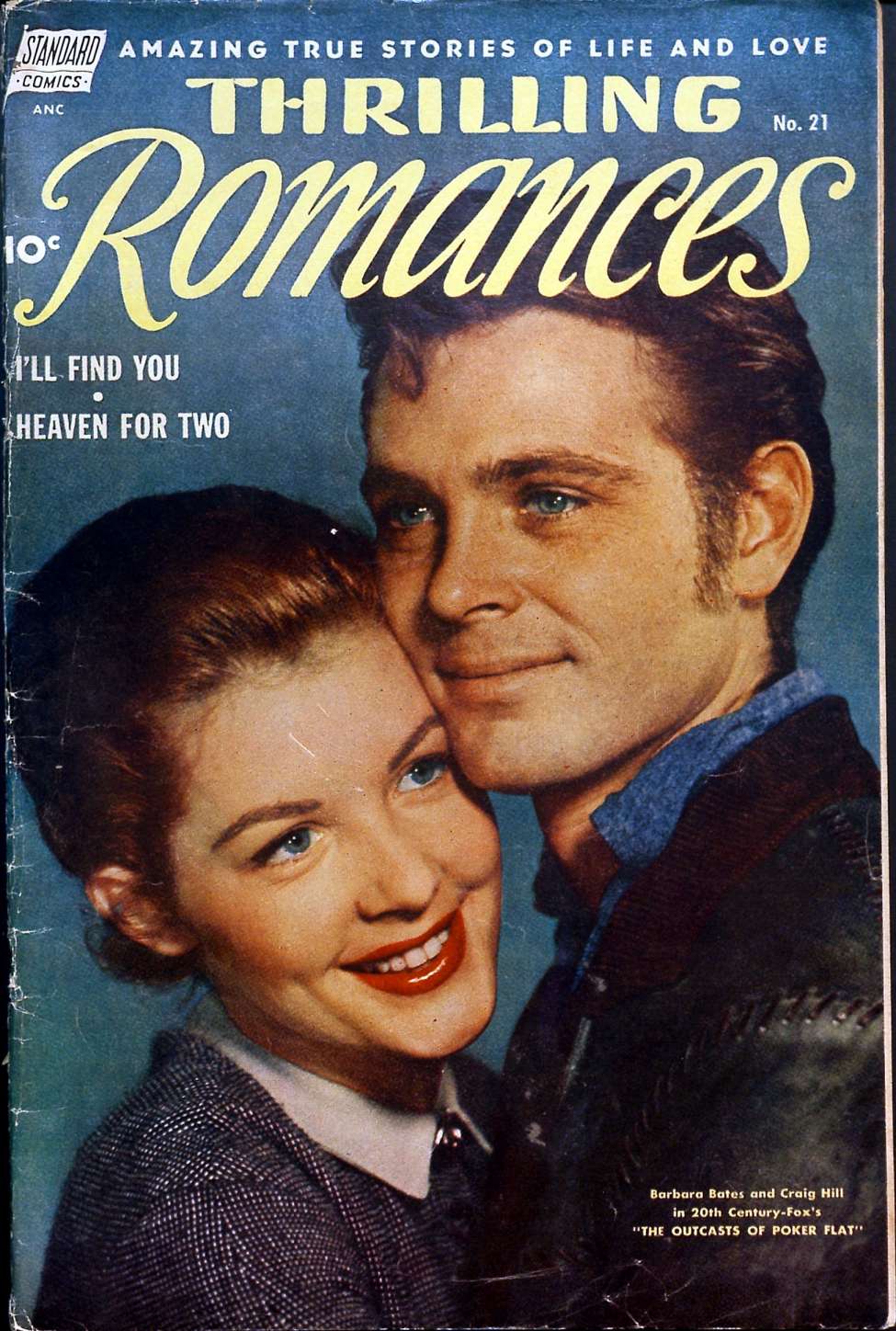 Comic Book Cover For Thrilling Romances 21