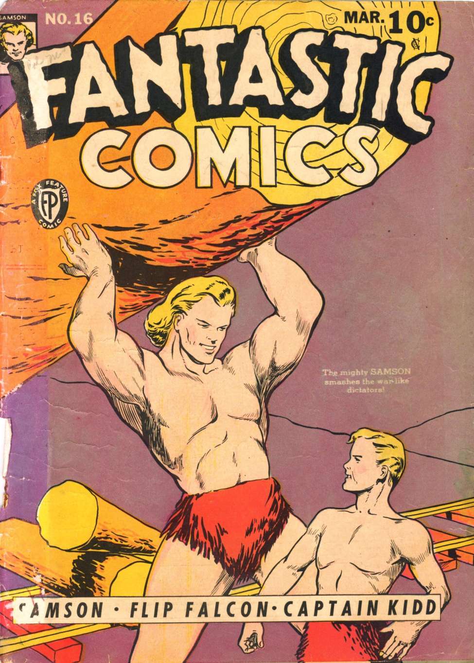 Comic Book Cover For Fantastic Comics 16