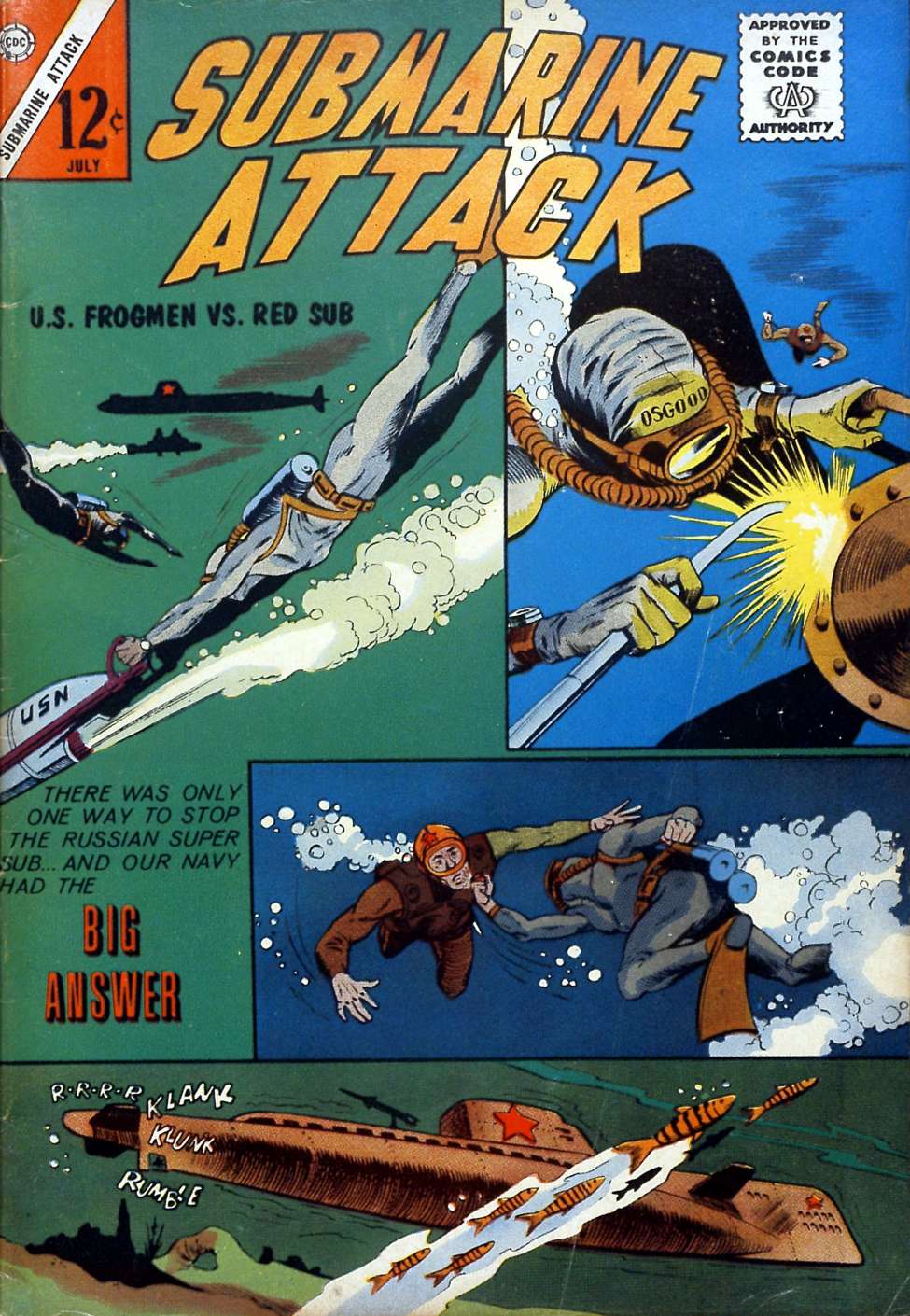 Comic Book Cover For Submarine Attack 40