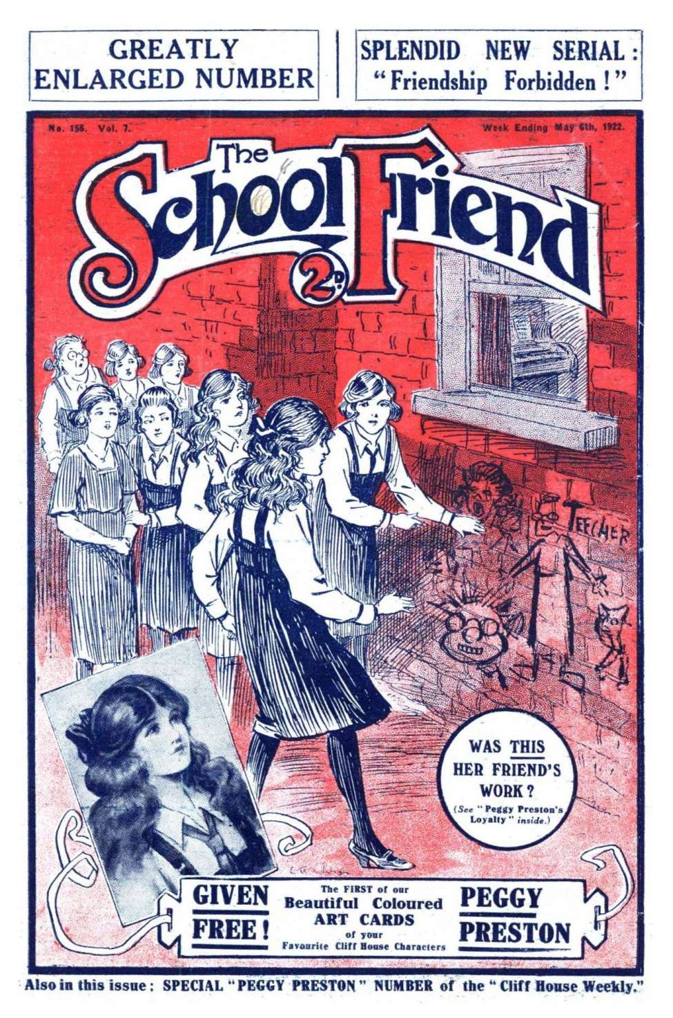 Comic Book Cover For The School Friend 156