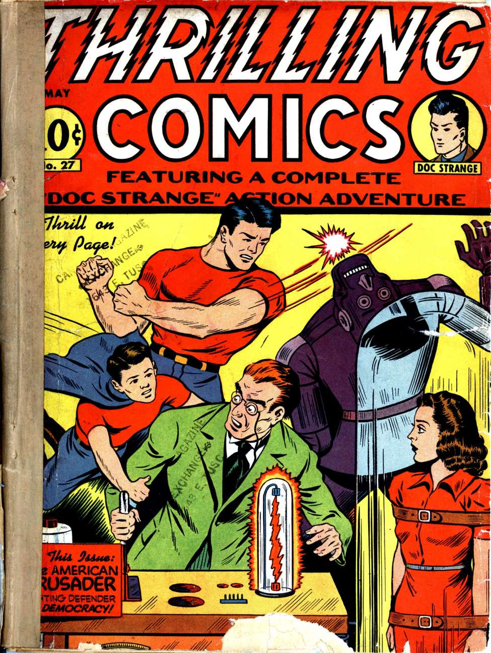 Comic Book Cover For Thrilling Comics 27 - Version 1