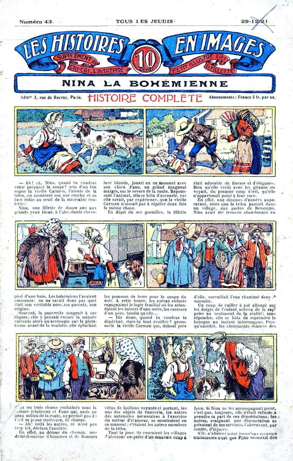 Book Cover For Les Histoires en Images 43 - Nina La Boh&eacute;mienne