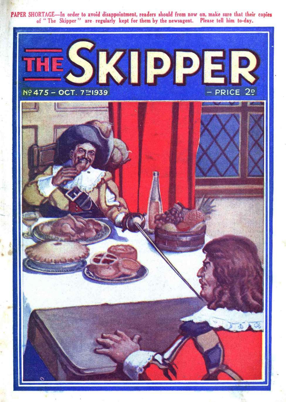 Comic Book Cover For The Skipper 475
