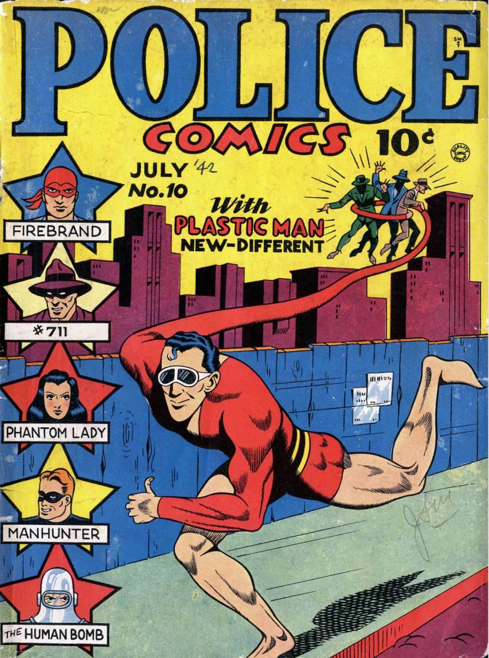 Book Cover For Police Comics 10