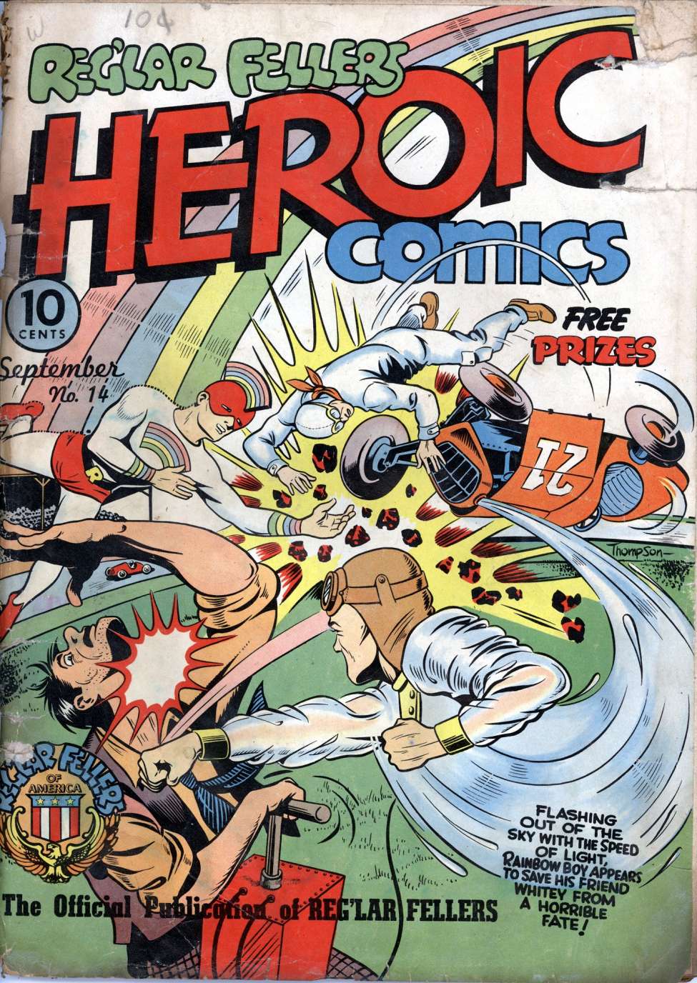 Comic Book Cover For Reg'lar Fellers Heroic Comics 14
