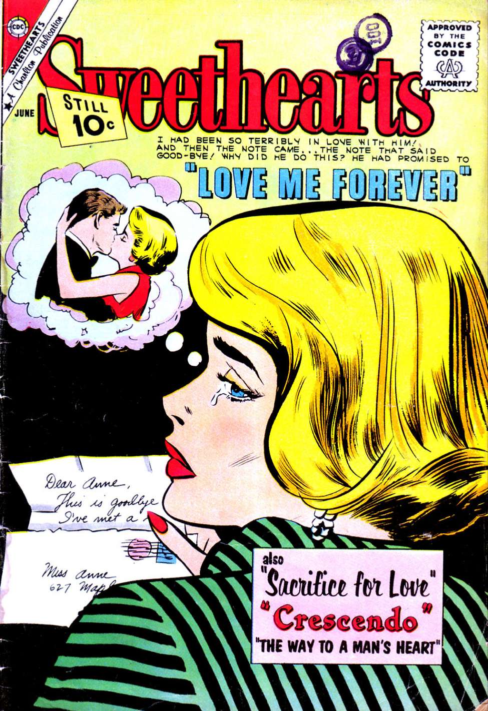 Comic Book Cover For Sweethearts 60