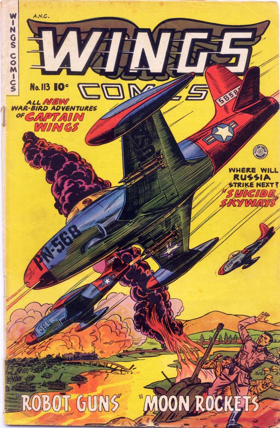 Comic Book Cover For Wings Comics 113