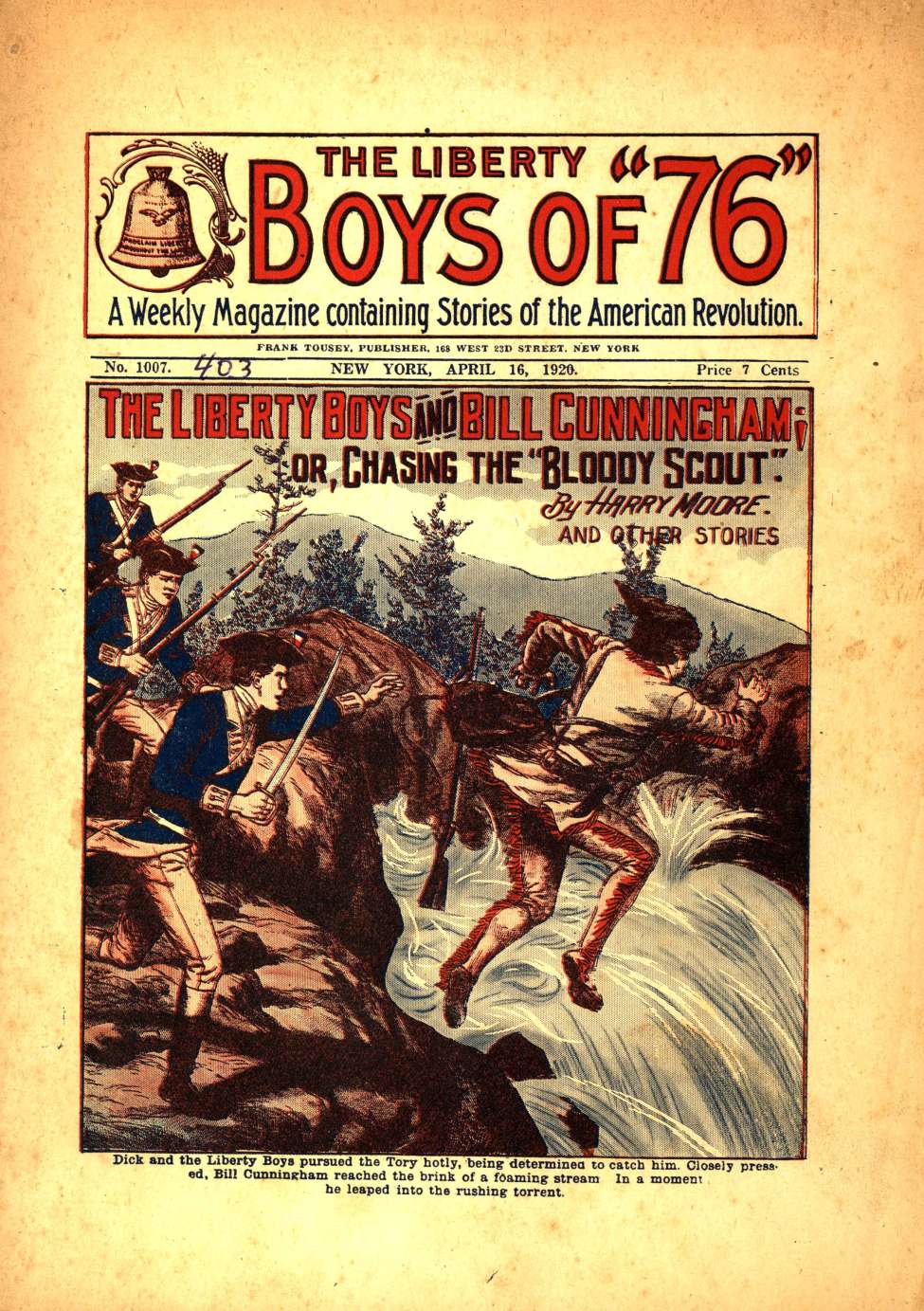 Book Cover For The Liberty Boys of 76 1007 - The Liberty Boys and Bill Cunningham