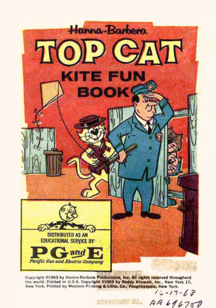 Book Cover For Top Cat Kite Fun Book nn