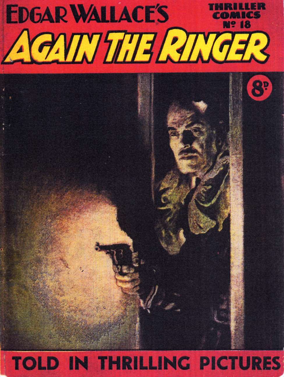 Comic Book Cover For Thriller Comics 18 - Again the Ringer - Edgar Wallace
