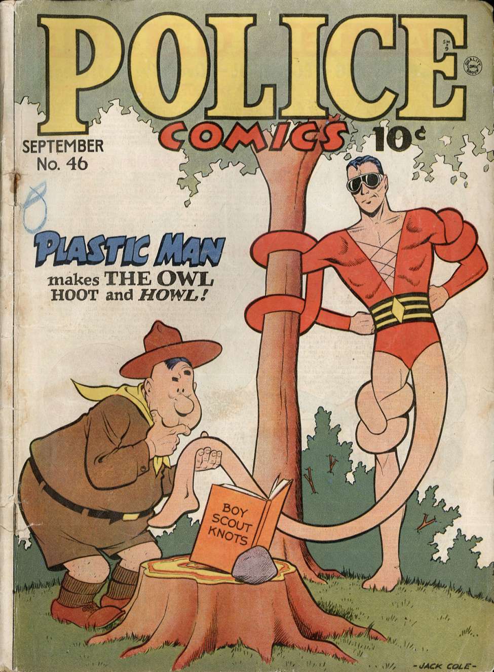 Comic Book Cover For Police Comics 46