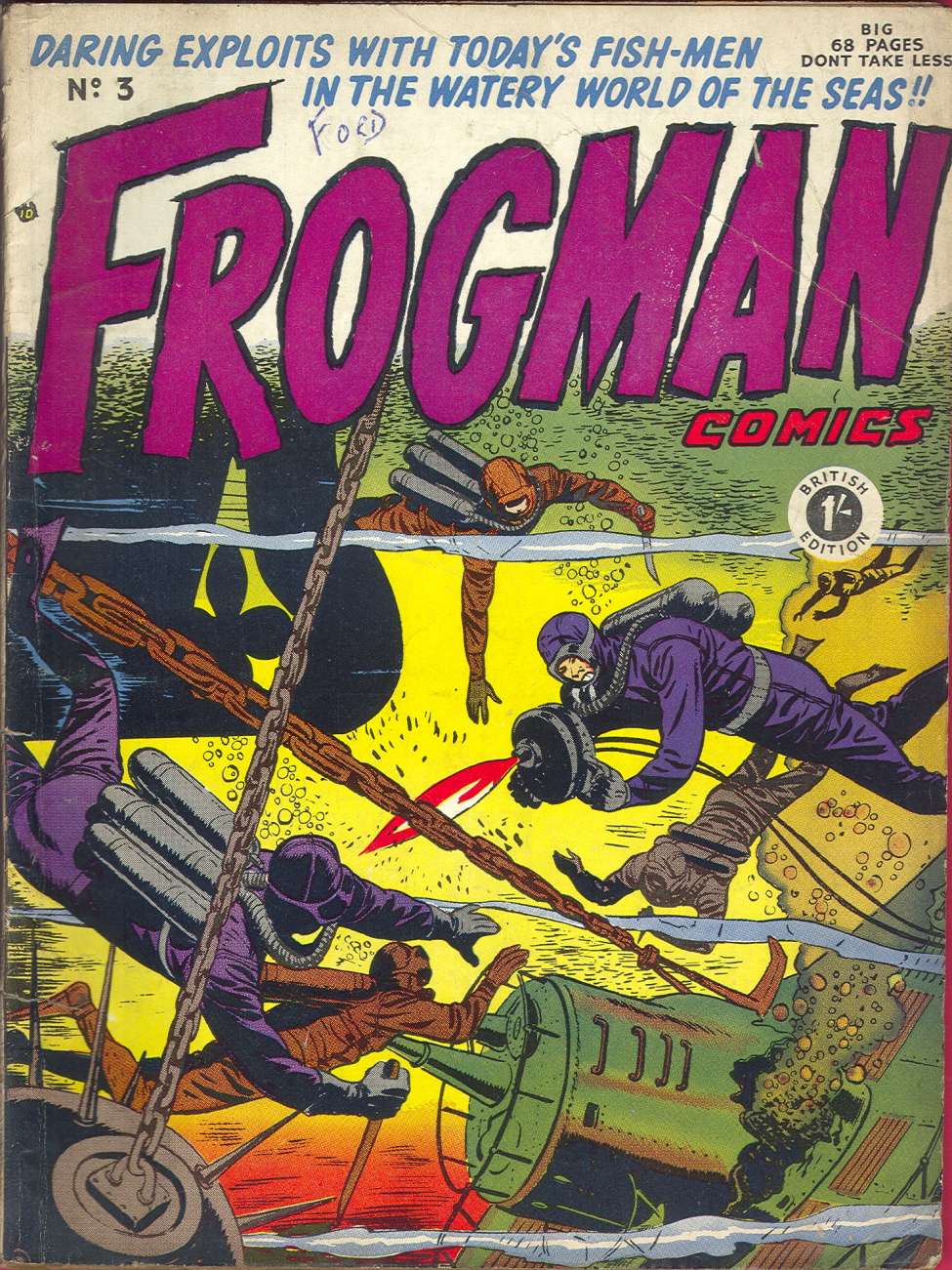 Book Cover For Frogman Comics 3