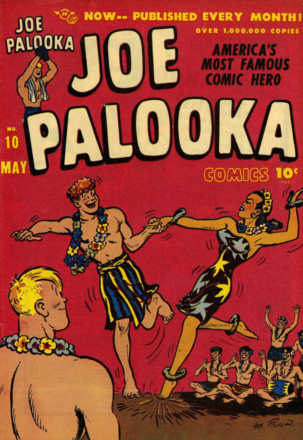 Comic Book Cover For Joe Palooka Comics 10