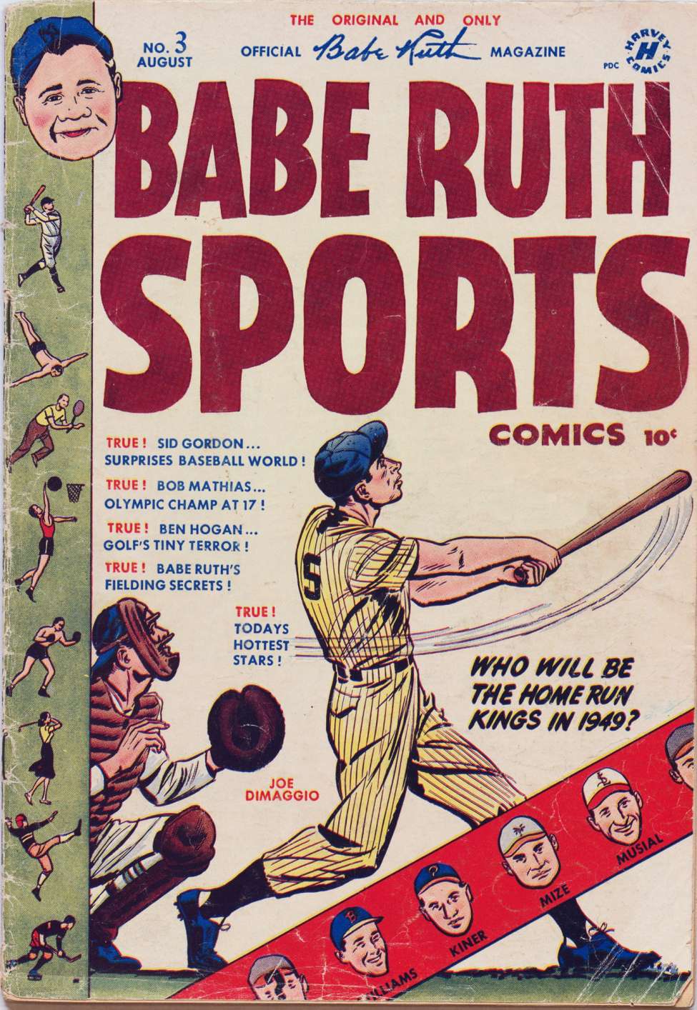Book Cover For Babe Ruth Sports Comics 3