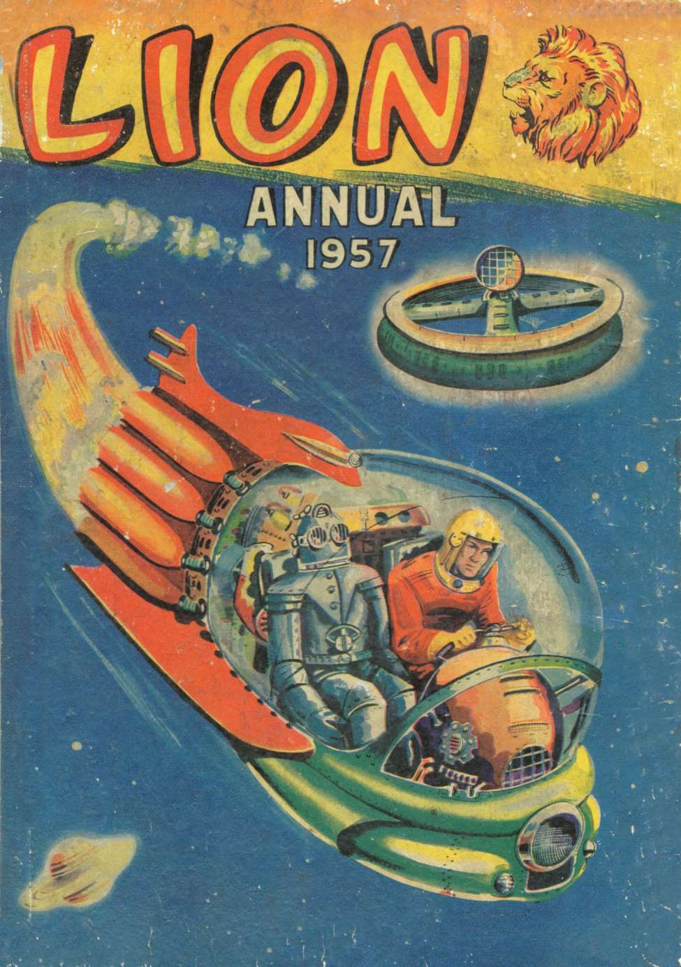 Comic Book Cover For Lion Annual 1957