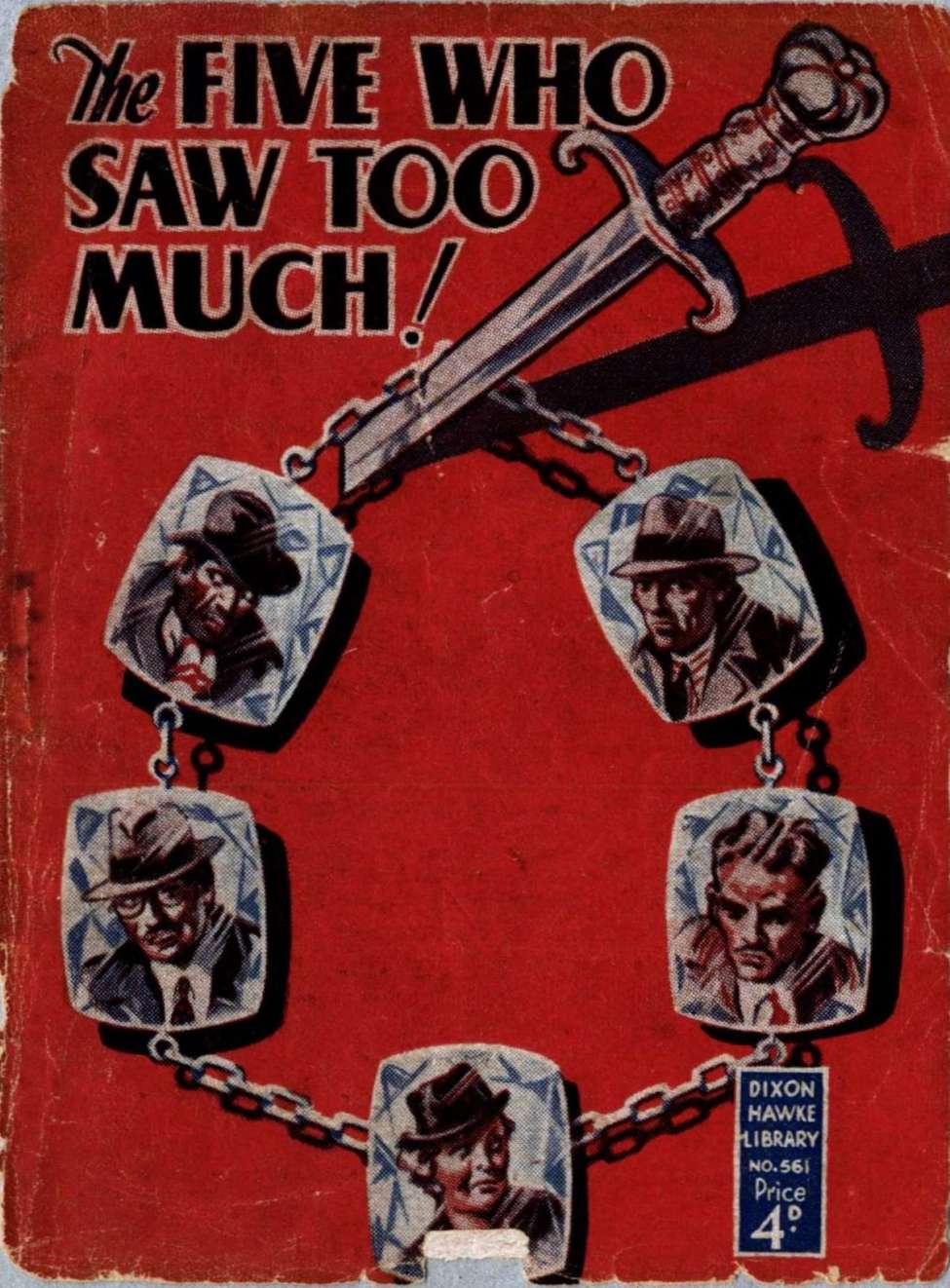 Book Cover For Dixon Hawke Library 561 - The Five Who Saw Too Much