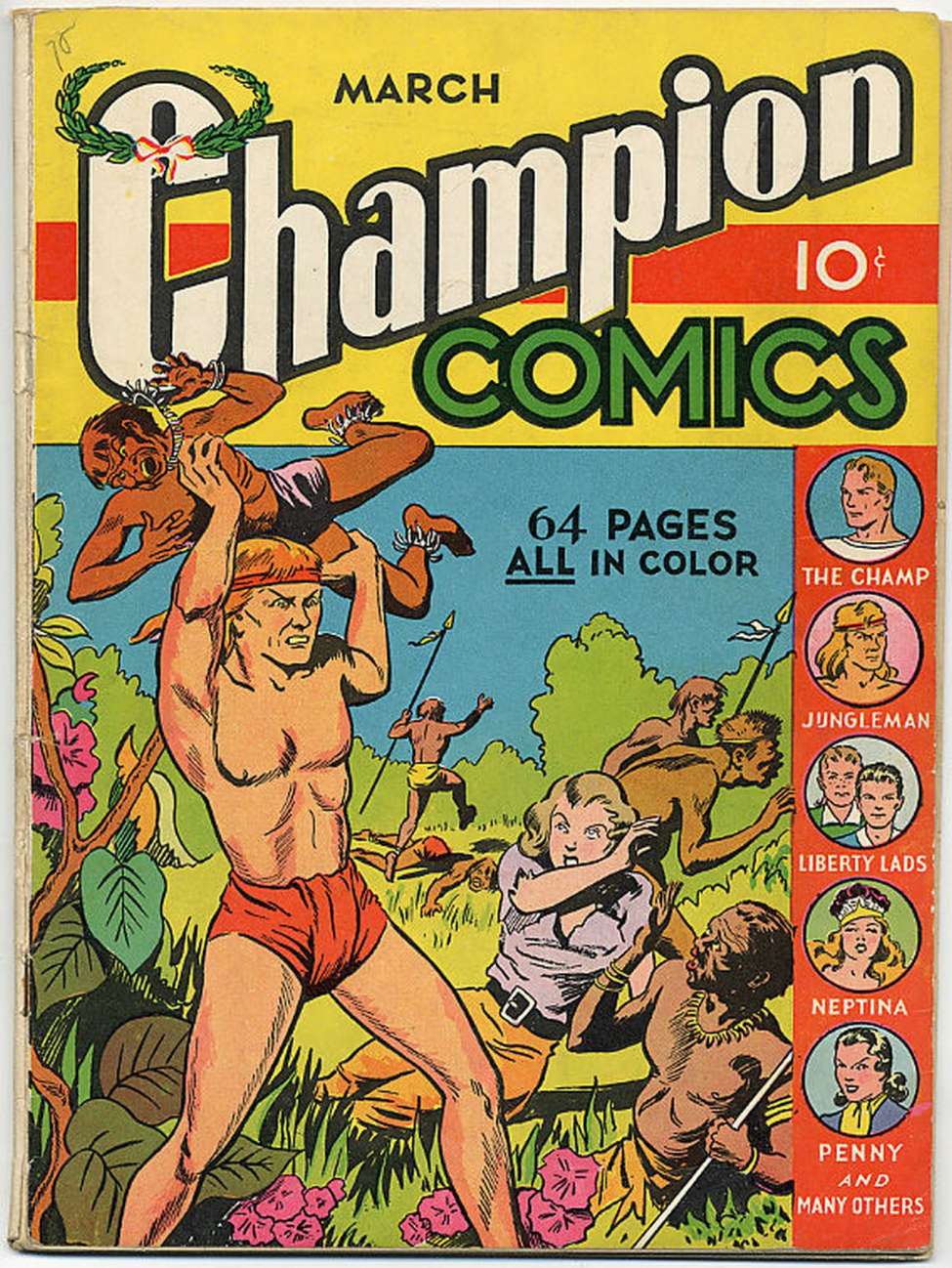 Comic Book Cover For Champion Comics 5 (2 fiche)