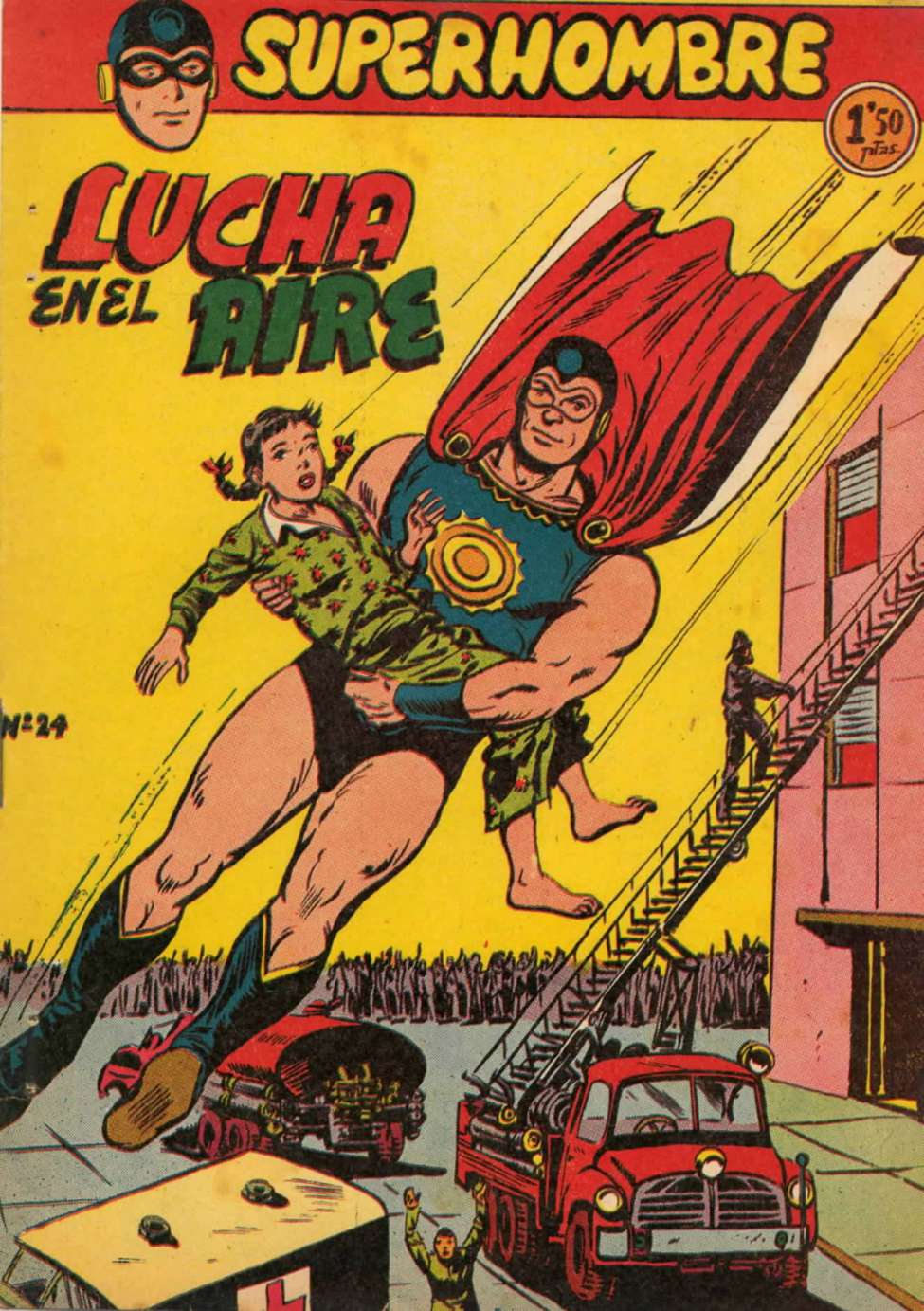 Comic Book Cover For SuperHombre 24 Lucha en el aire