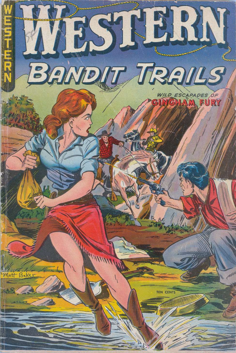 Comic Book Cover For Western Bandit Trails 3