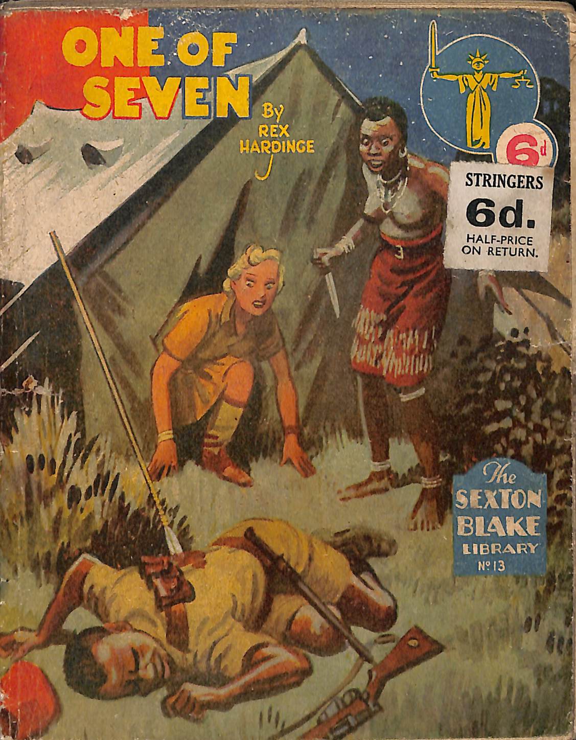 Book Cover For Sexton Blake Library S3 13 - One of Seven