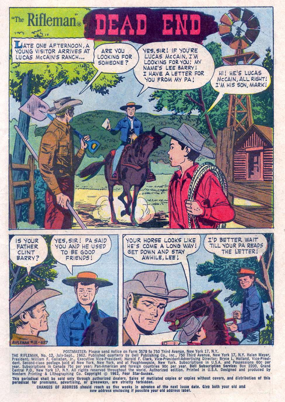 Comic Book Cover For The Rifleman #12