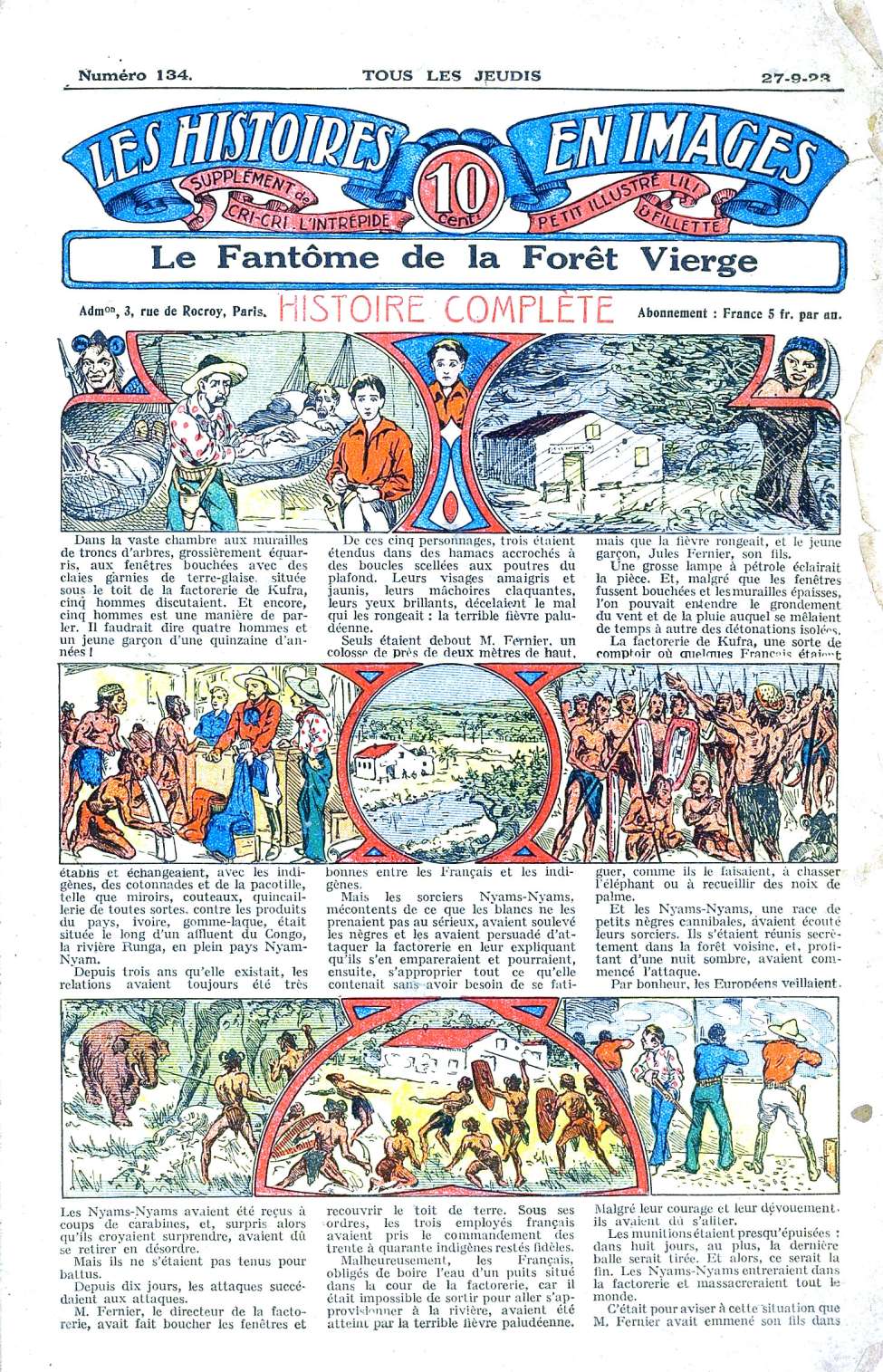Book Cover For Les Histoires en Images 134 Le Fant&ocirc;me de la For&ecirc;t Vierge