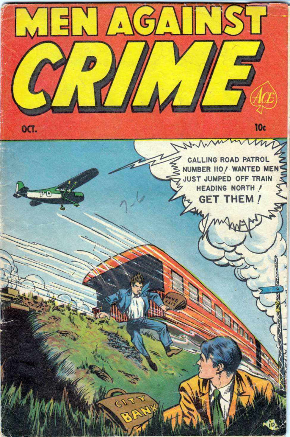 Comic Book Cover For Men Against Crime 7