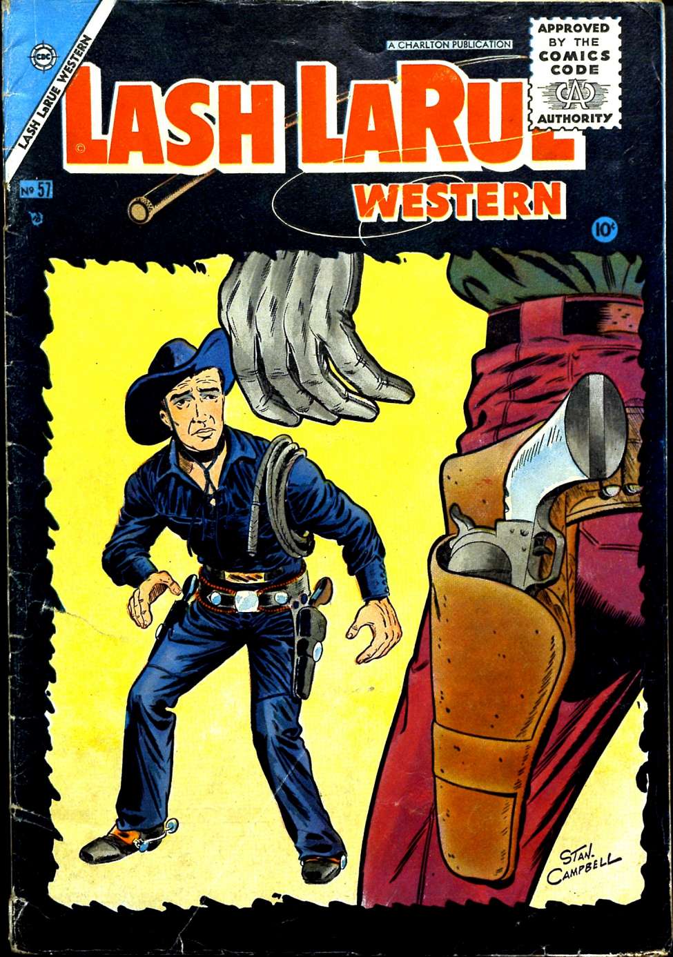 Comic Book Cover For Lash LaRue Western 57