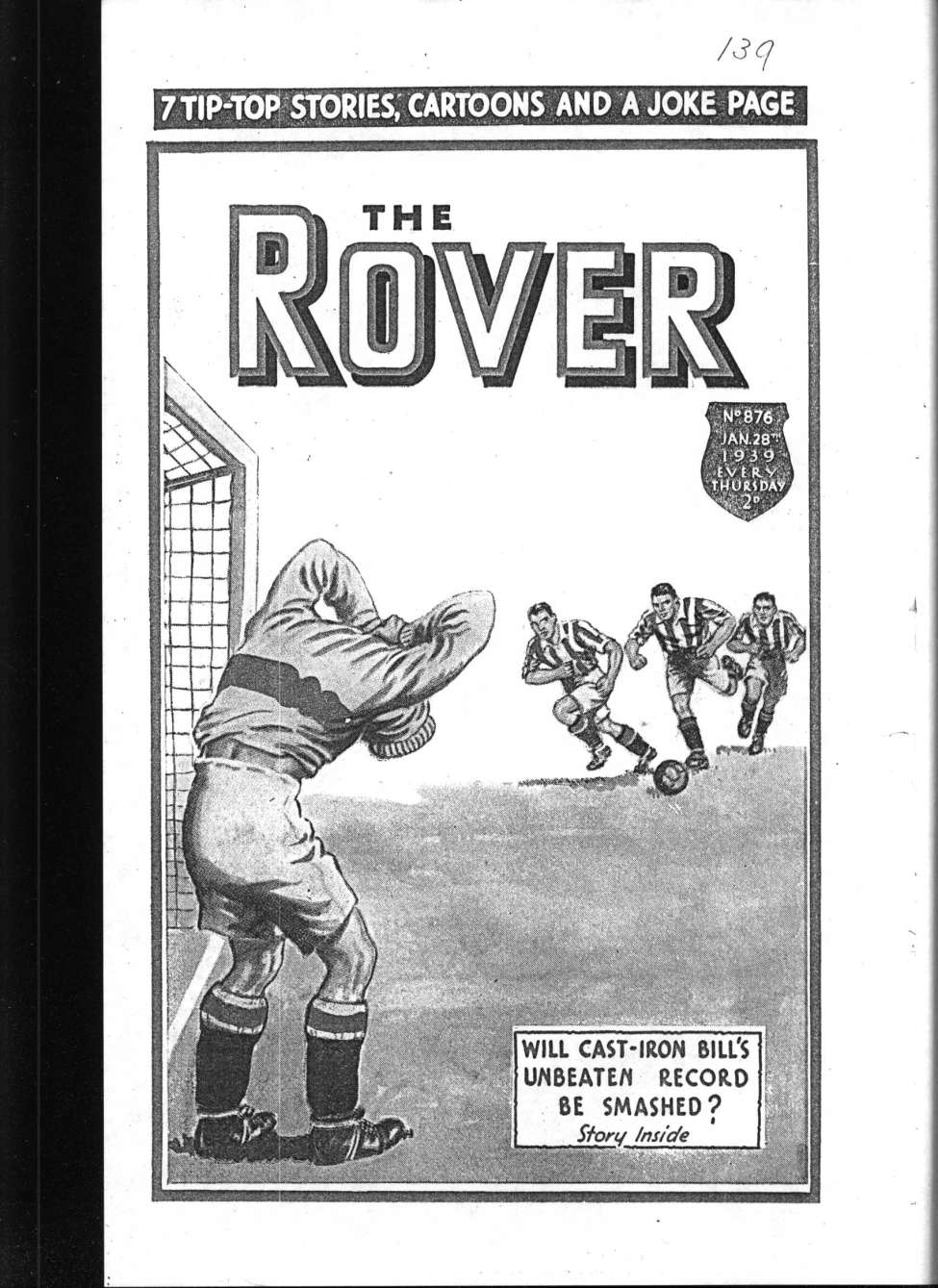 Comic Book Cover For The Rover 876