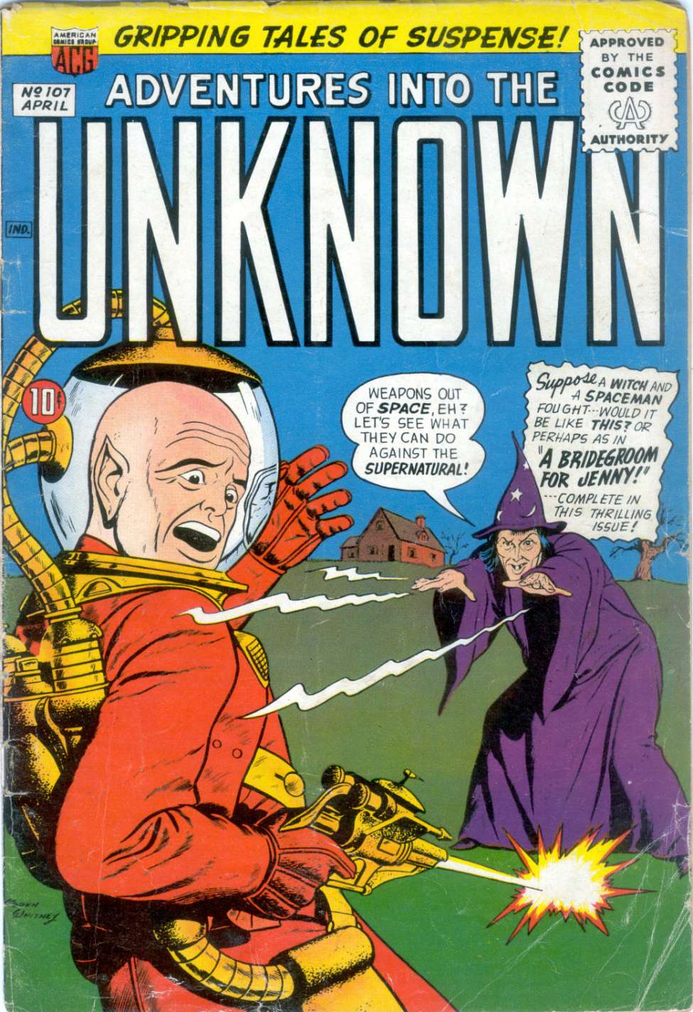 Comic Book Cover For Adventures into the Unknown 107