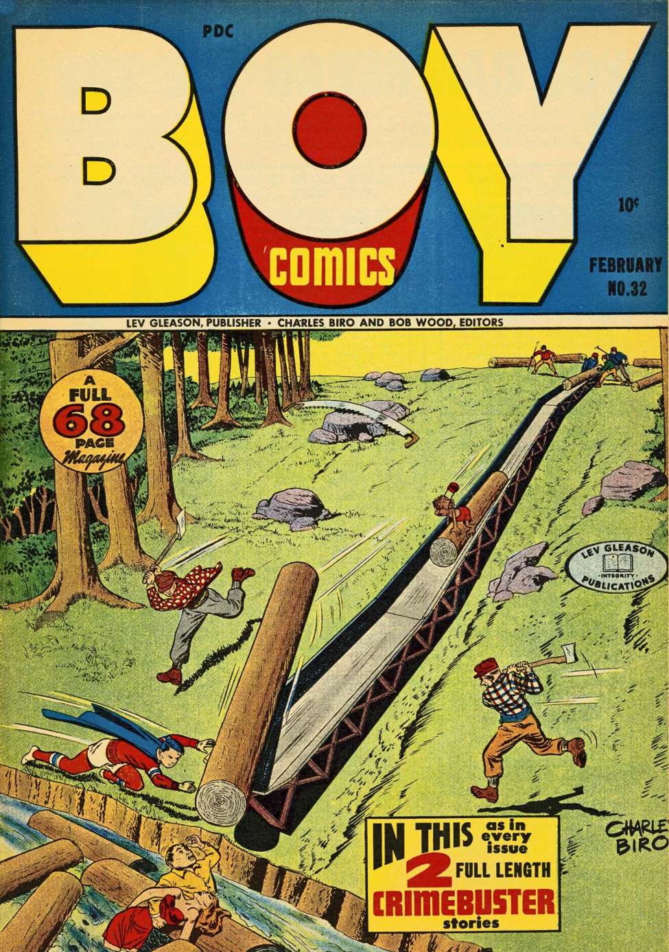 Comic Book Cover For Boy Comics 32 - Version 2