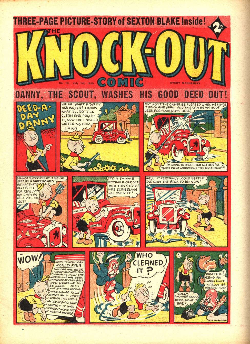 Comic Book Cover For Knockout 18