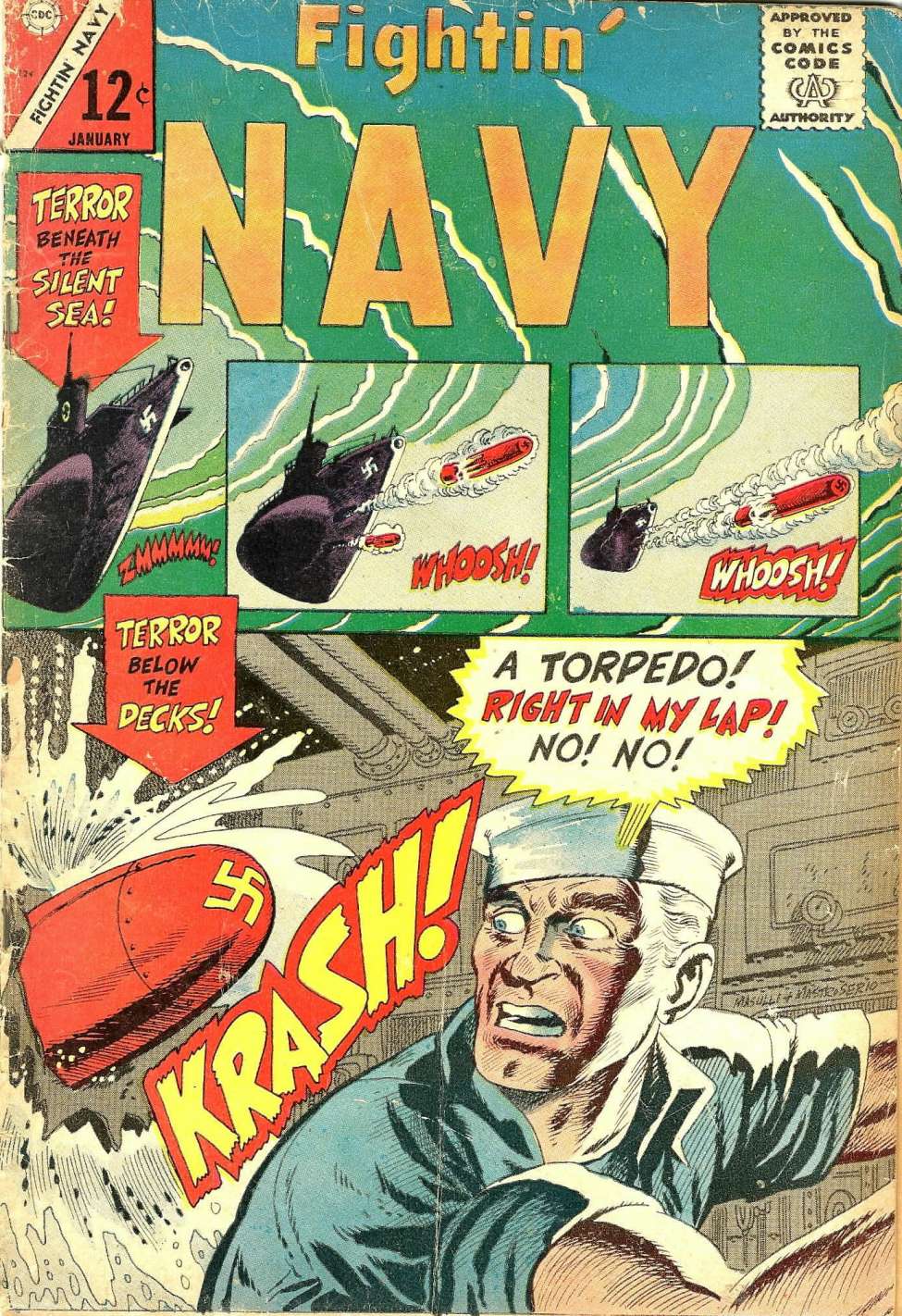 Comic Book Cover For Fightin' Navy 124