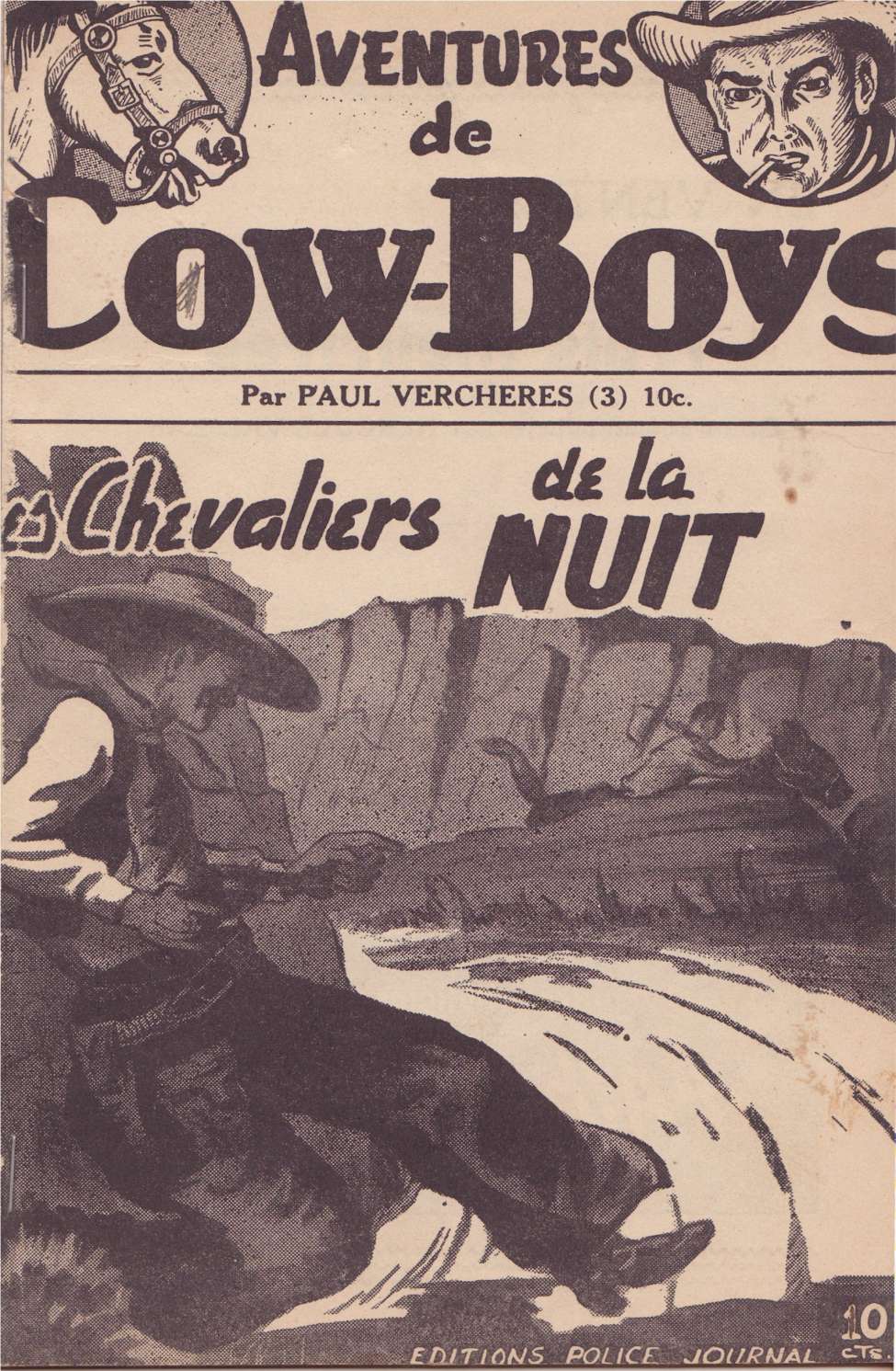 Comic Book Cover For Aventures de Cow-Boys 3 - Les chevaliers de la nuit