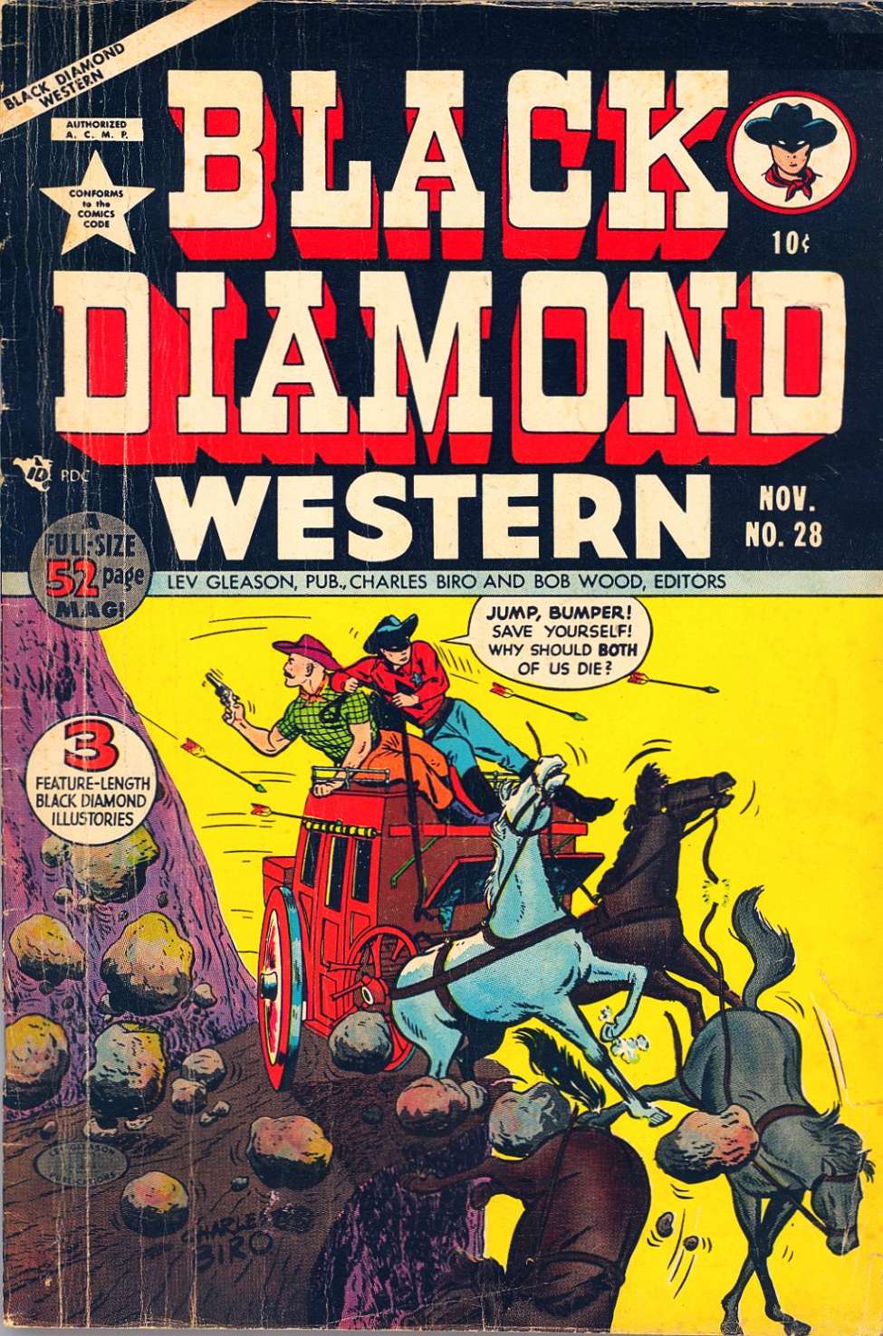 Comic Book Cover For Black Diamond Western 28