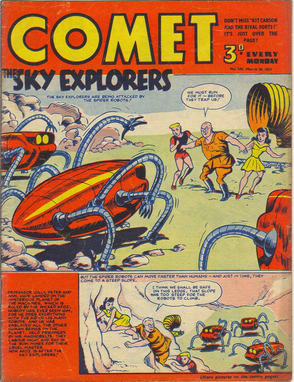 Comic Book Cover For The Comet 245