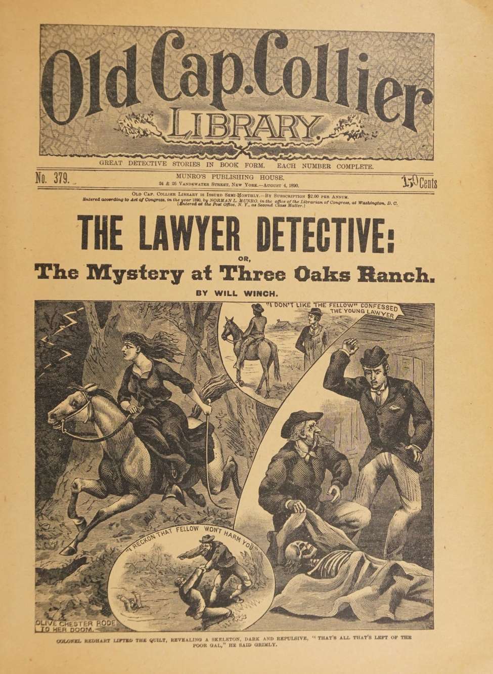 Book Cover For Old Cap. Collier 379 - The Lawyer Detective