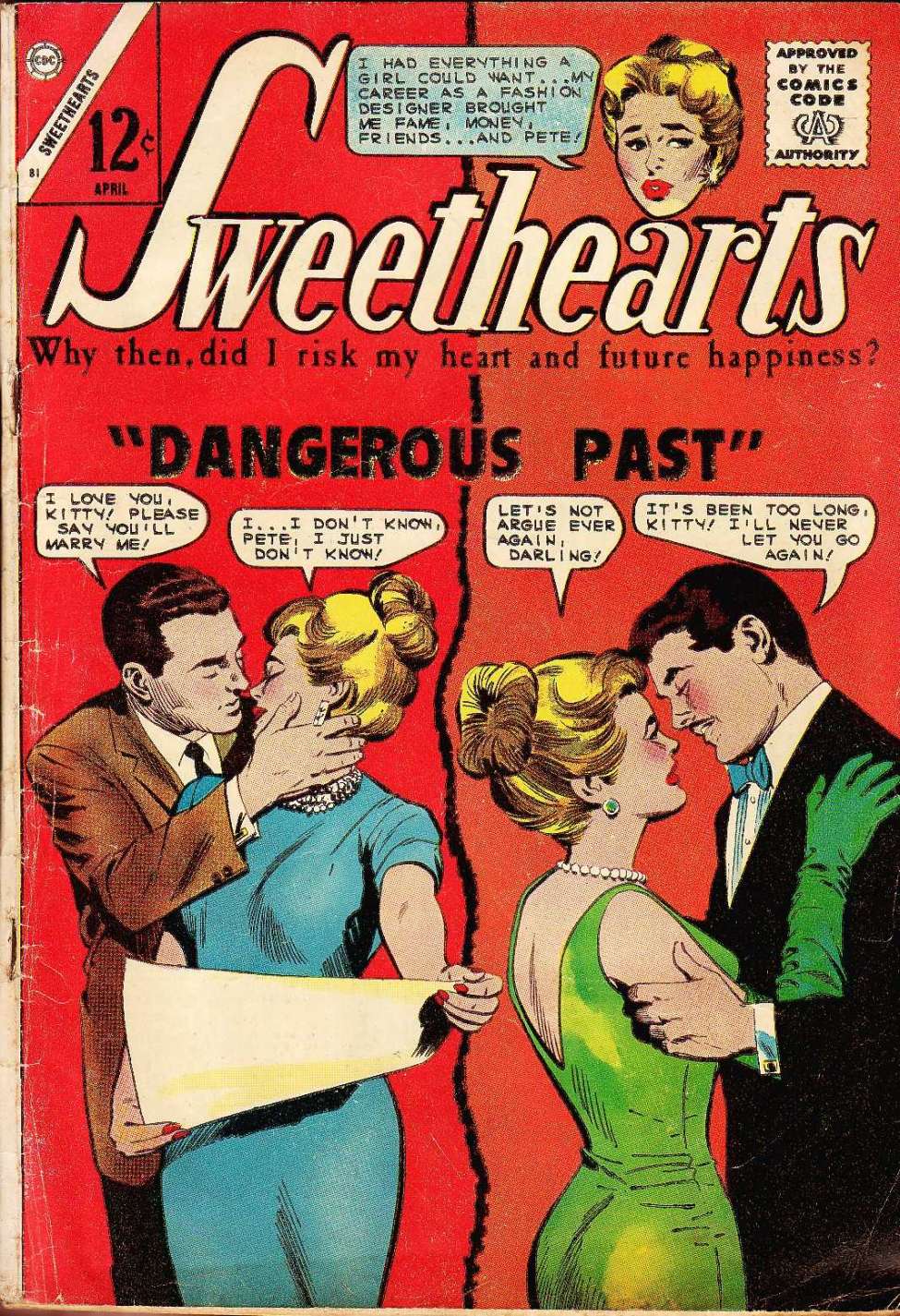 Comic Book Cover For Sweethearts 81