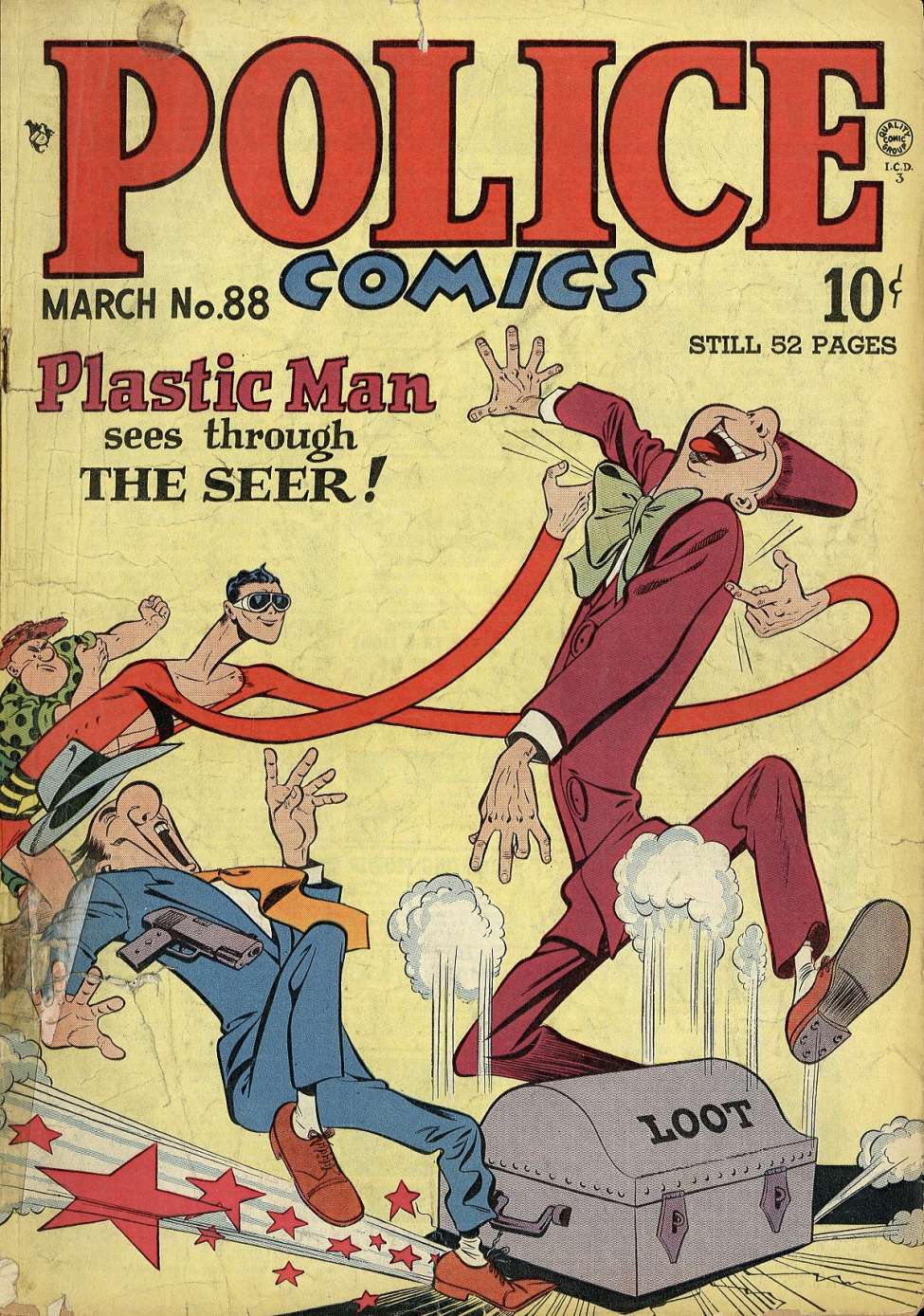 Comic Book Cover For Police Comics 88