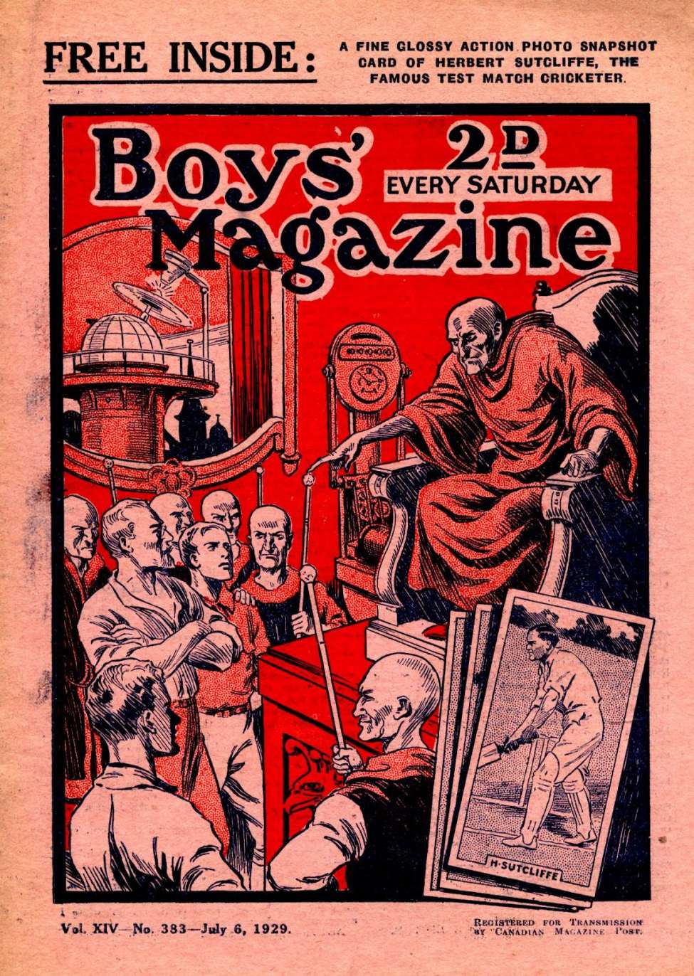 Book Cover For Boys' Magazine 383