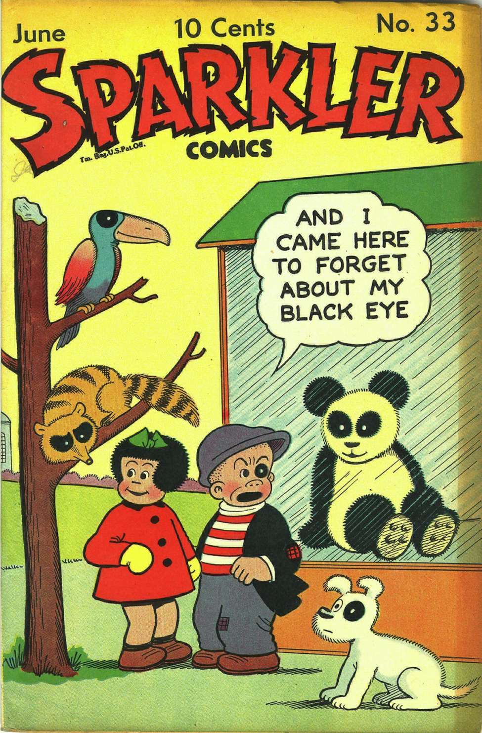 Comic Book Cover For Sparkler Comics 33
