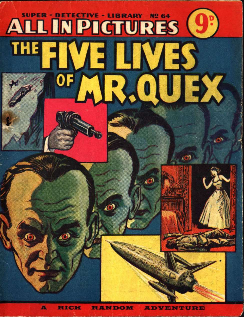 Comic Book Cover For Super Detective Library 64 - The Five Lives of Mr. Quex