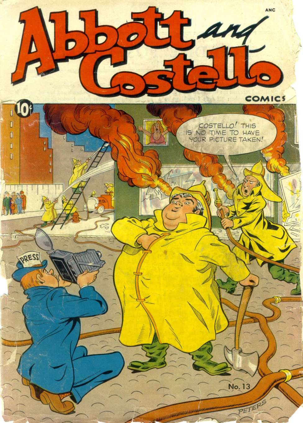 Comic Book Cover For Abbott and Costello Comics 13
