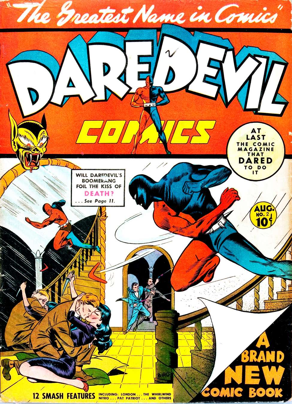 Comic Book Cover For Daredevil Comics 2 - Version 1