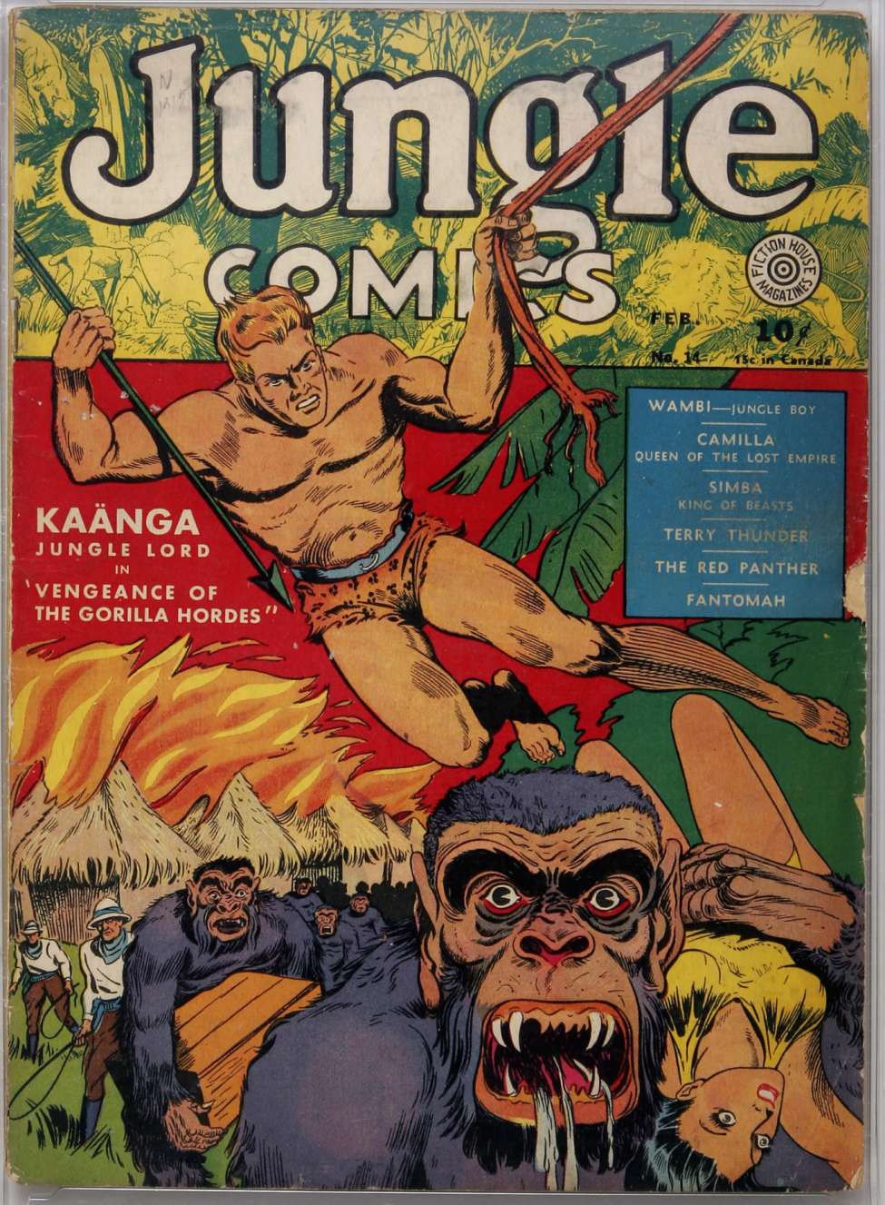Comic Book Cover For Jungle Comics 14