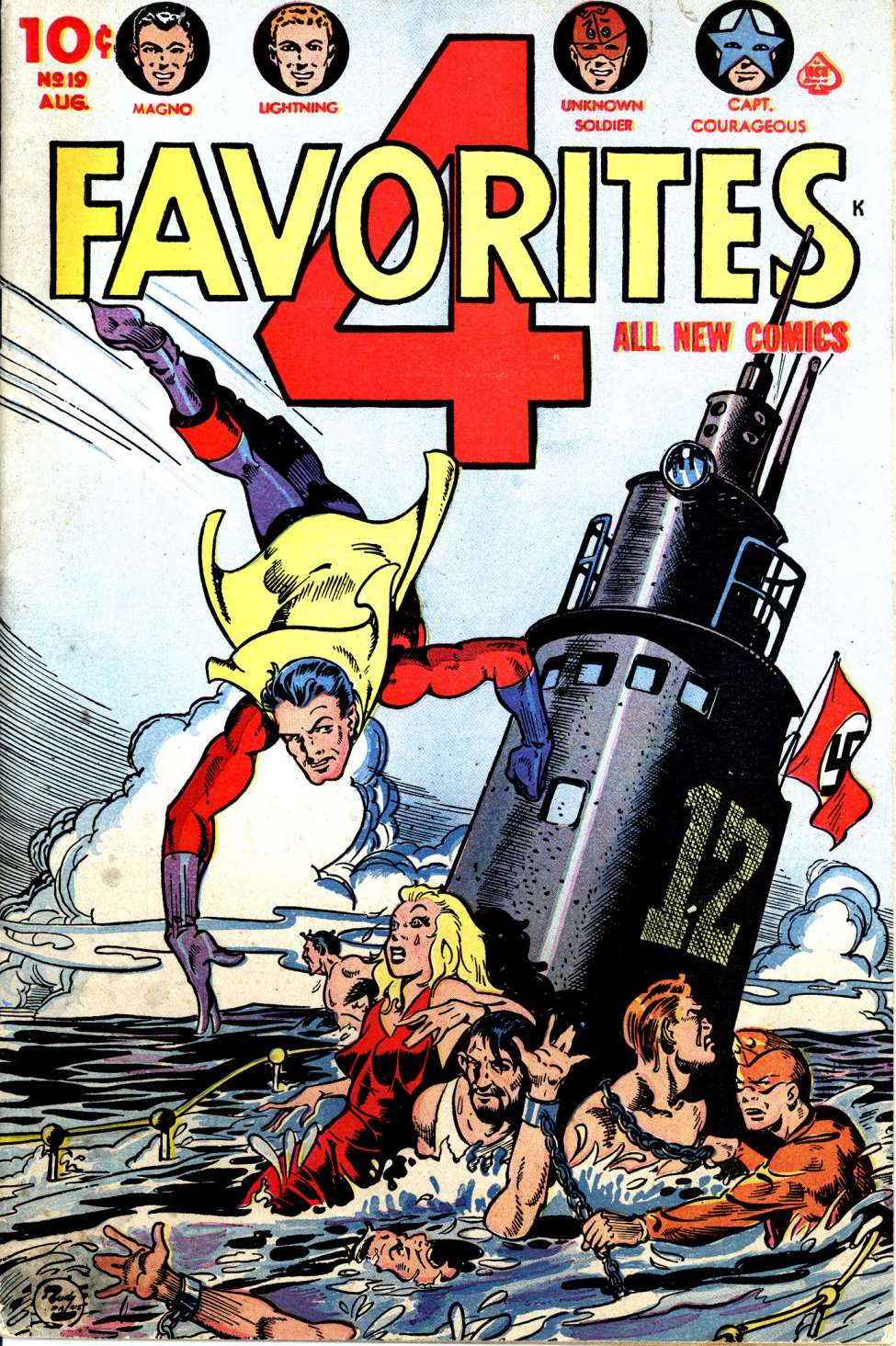 Comic Book Cover For Four Favorites 19 (alt) - Version 2